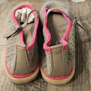 Women's Gray and Pink Loafers